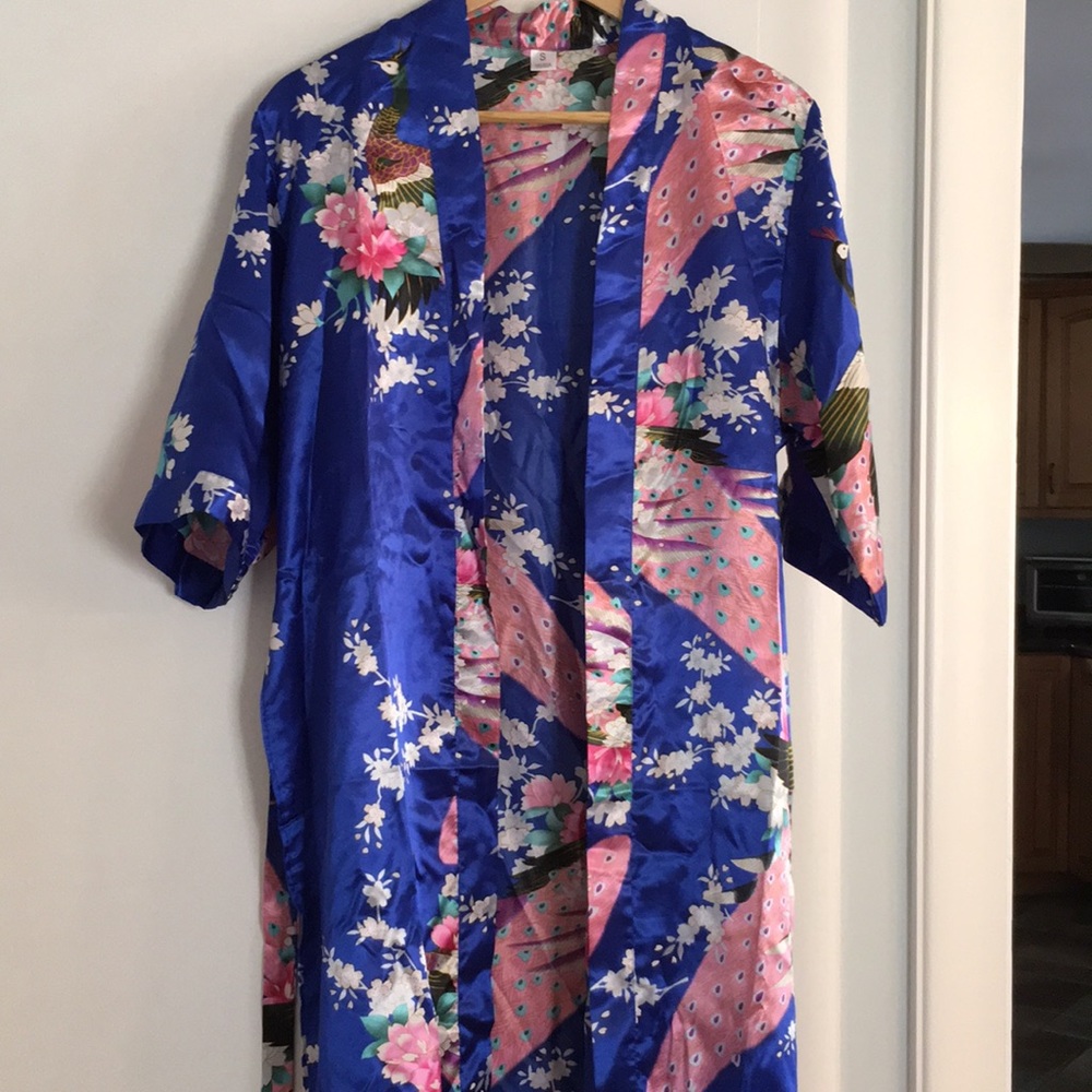 Blue Komono with waist belt